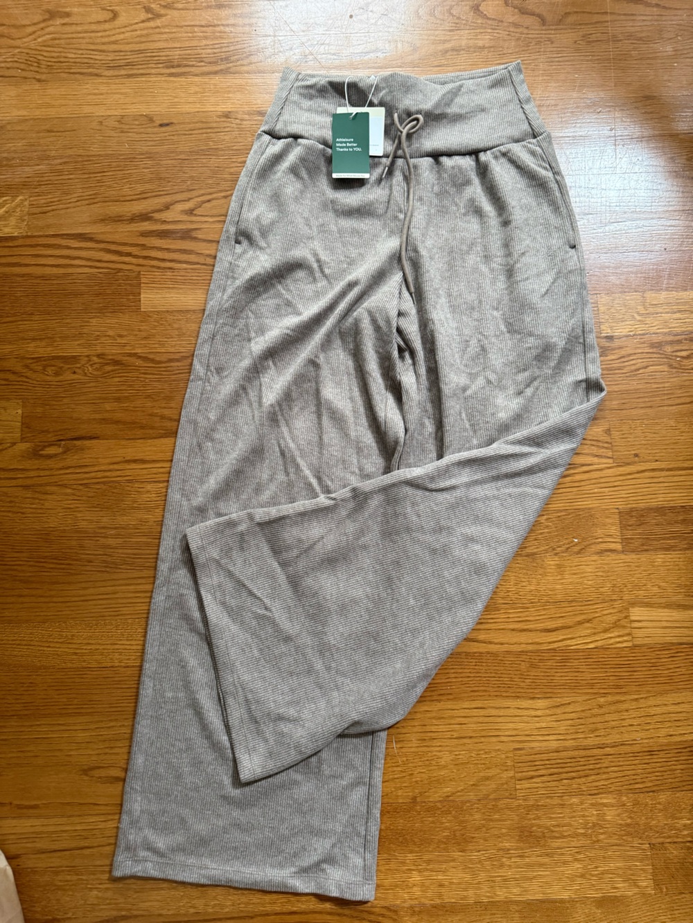 Woman’s Relaxed Drawstring Pants in Taupe- 31” inseam